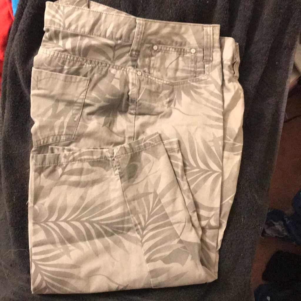 Leaf Pattern Jeans